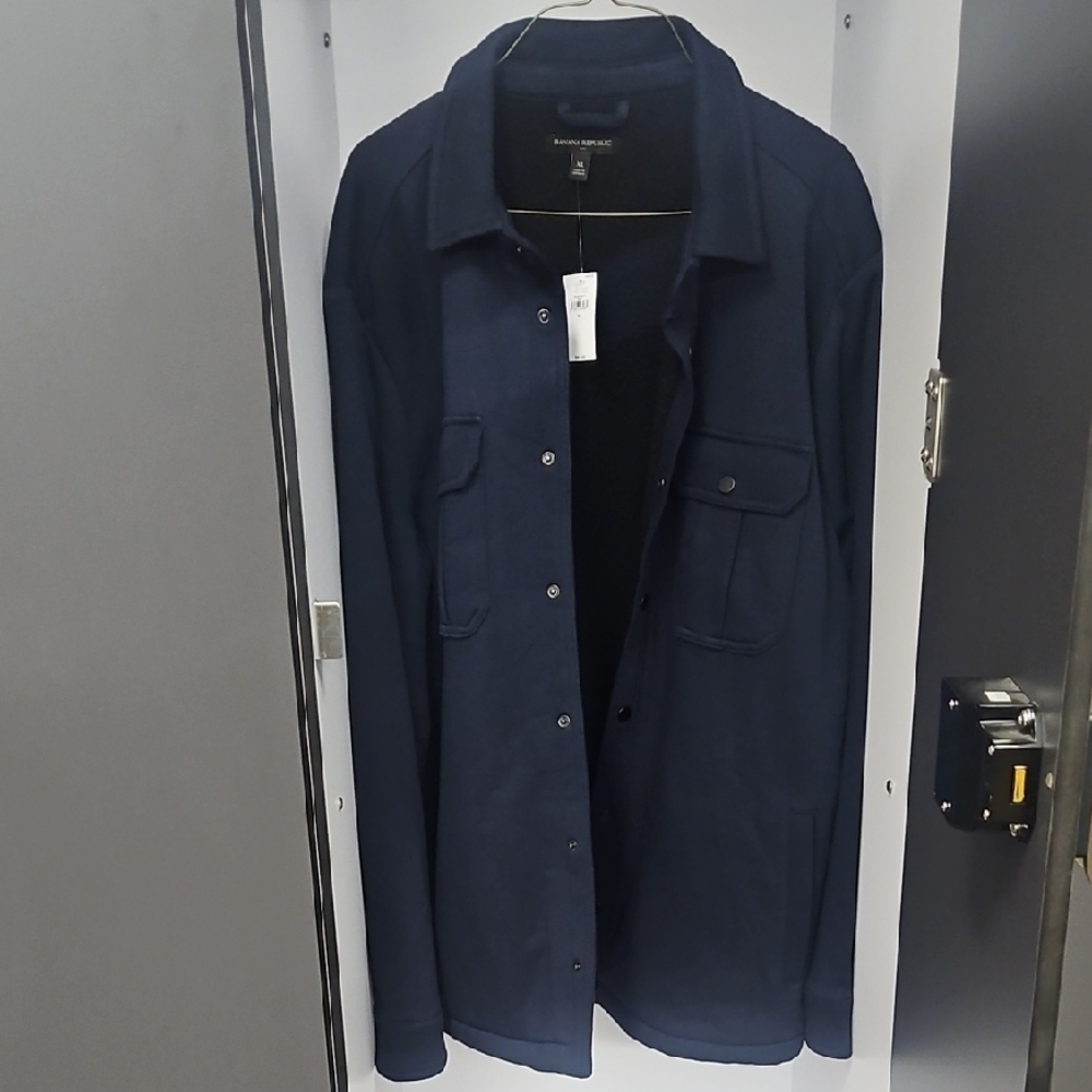 Banana Republic Blue Lightweight Shirt Jacket